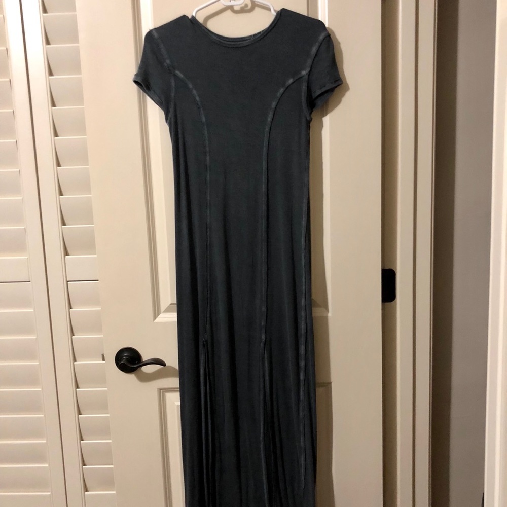 Long Dark Grey Dress